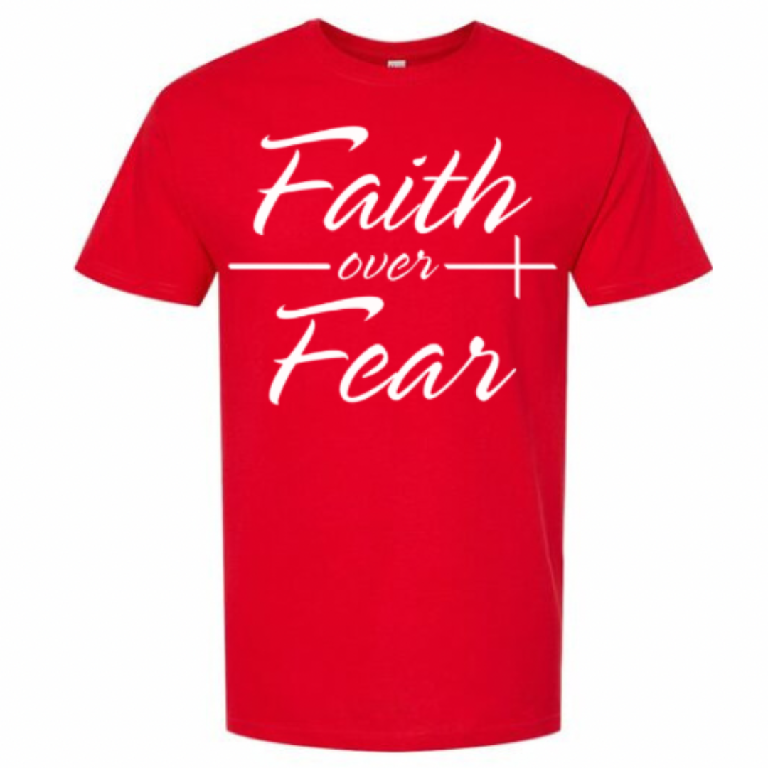Faith Over Fear Screen Print Heat Transfer