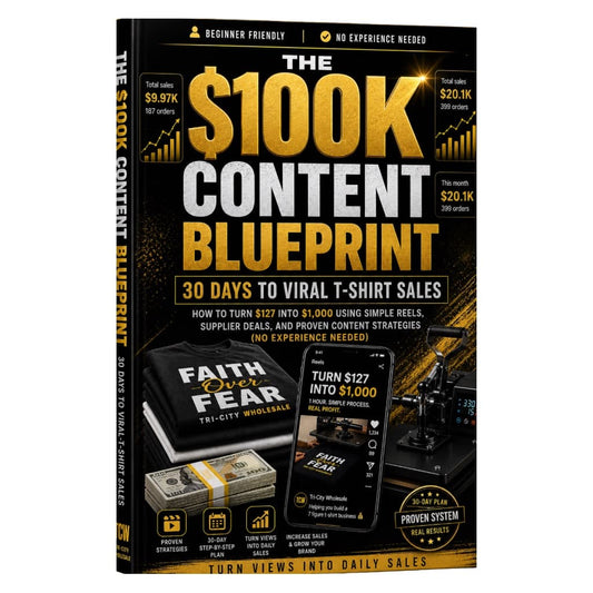 The $100K Content Blueprint: 30 Days to Viral T-Shirt Sales