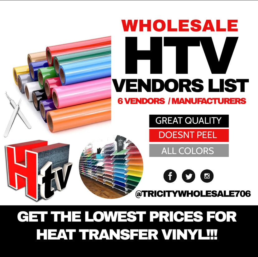 Wholesale HTV Vendor List