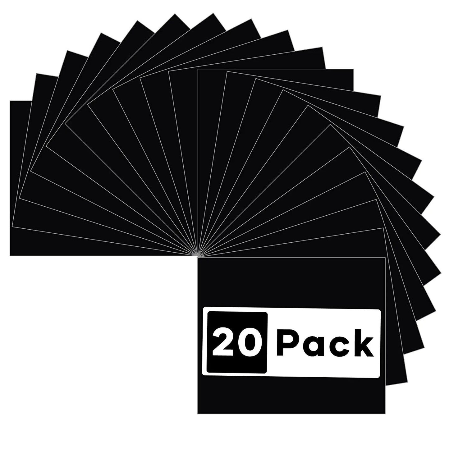 Heat Transfer Vinyl 4 packs, 12 x 10, 5 pages per pack - BLACK