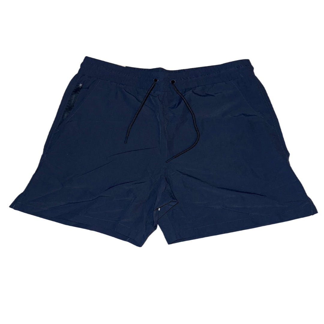 Navy Nylon Shorts