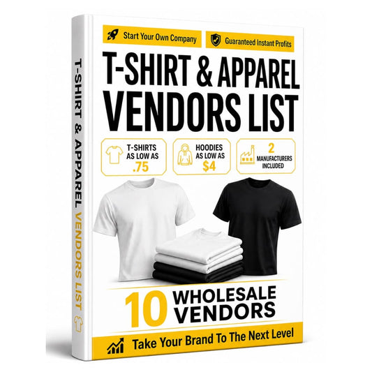 T-Shirt & Blank Apparel Vendors List